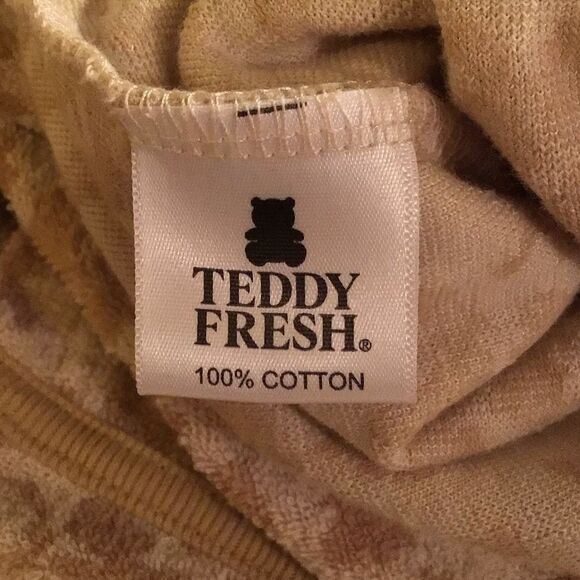 Teddy Fresh Tan Women’s Floral Jacquard Terry Dress - Picture 7 of 8